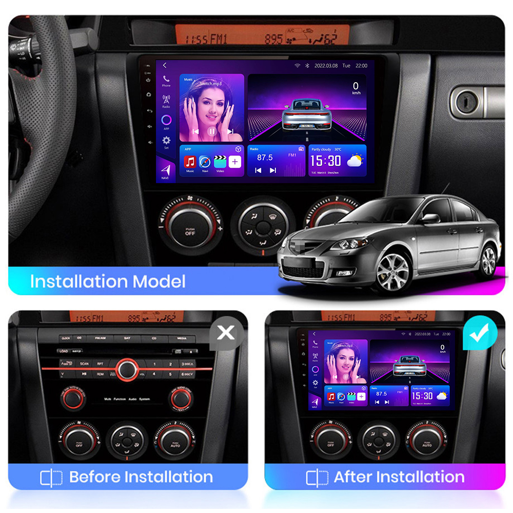Mazda 3 2004-2009 автомобиль андроид рамка